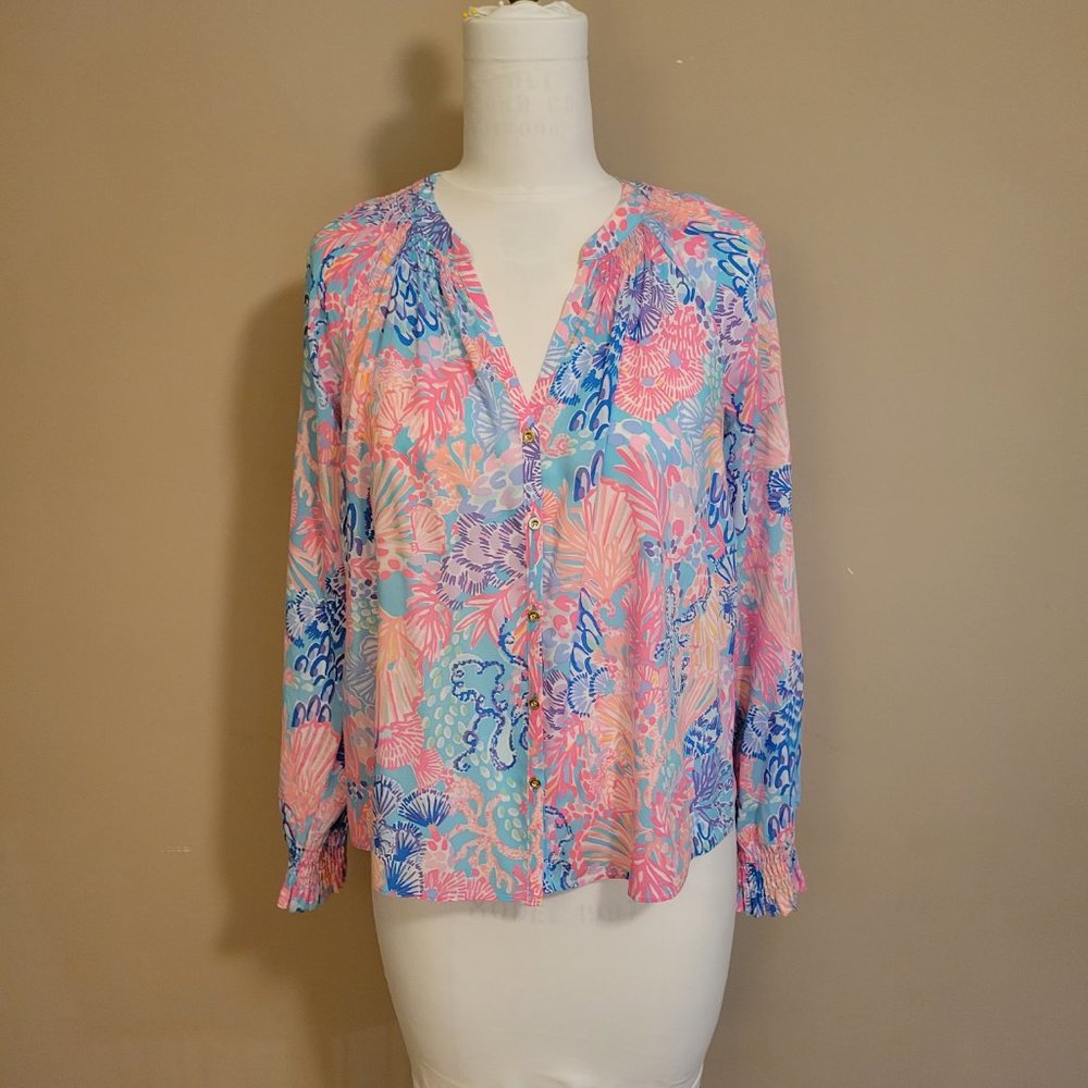 Lilly Pulitzer Button-Down Blouse